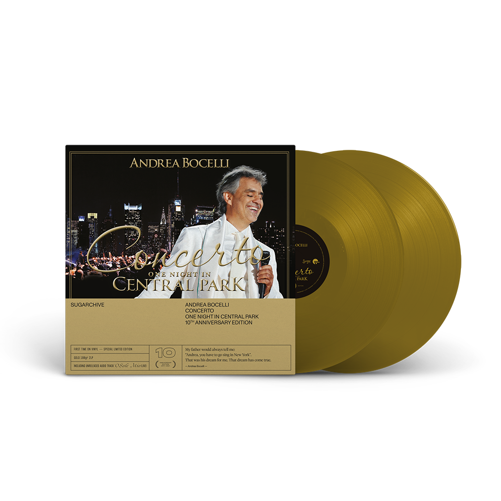 Andrea Bocelli: Concerto - One Night In Central Park: 10th Anniversary Gold 2LP